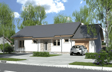 Wizualizacja domu jednorodzinnego Nina 2 Nova C Plus