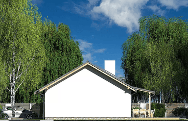 Elewacja boczna domu Nina 2 Nova D 37 Plus strop monolityczny