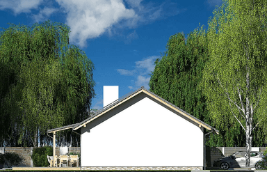 Elewacja boczna domu Nina 2 Nova D37 Plus strop monolityczny