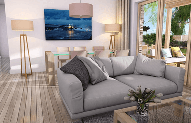 Wizualizacja domu jednorodzinnego Nina 2 Nova D 37 Plus strop monolityczny