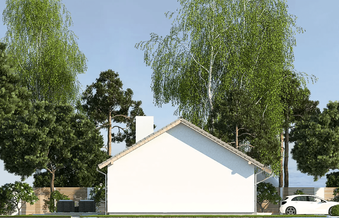 Elewacja boczna domu Nina D Plus 37