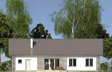 Elewacja ogrodowa domu Nina D Plus 37