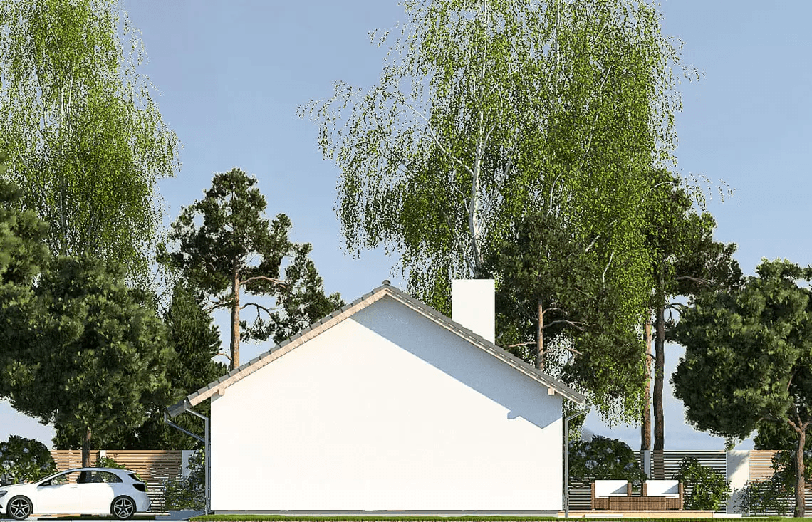 Elewacja boczna domu Nina D Plus 37