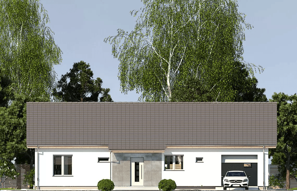 Elewacja frontowa domu Nina D Plus 37
