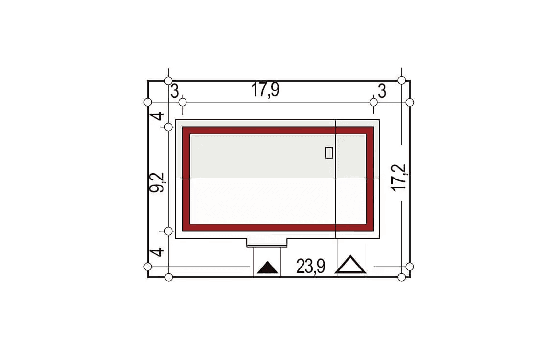 Usytuowanie domu Nina D Plus 37 na działce