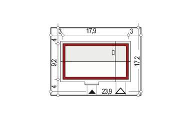 Usytuowanie domu Nina D Plus 37 na działce