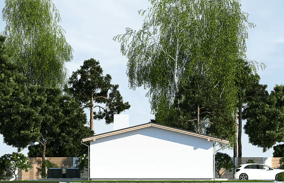 Elewacja boczna domu Nina F Plus