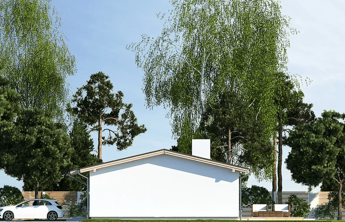 Elewacja boczna domu Nina F Plus