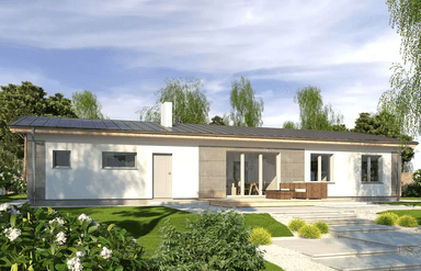 Wizualizacja domu jednorodzinnego Nina F Plus