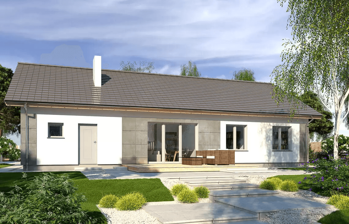 Wizualizacja domu jednorodzinnego Nina D Plus 37