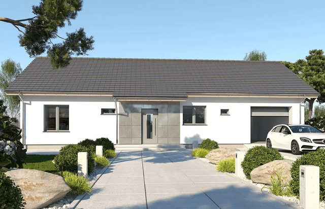 Projekt domu parterowy Nina D Plus 37