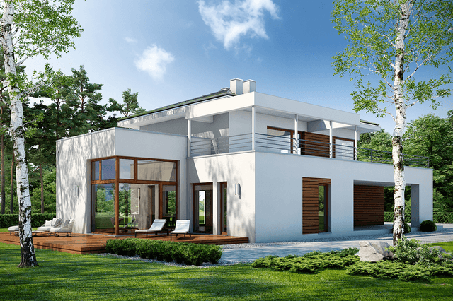 Dom nowoczesny Ażurowy D38