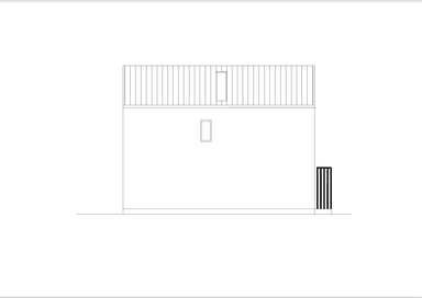 Elewacja lewa projektu domu BK-4