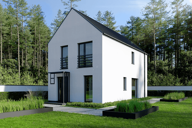 Wizualizacja domu piętrowego BK-6