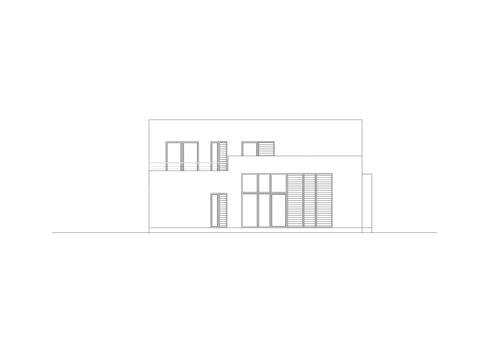 Elewacja tylna w projekcie domu Charyzmatyczny D17