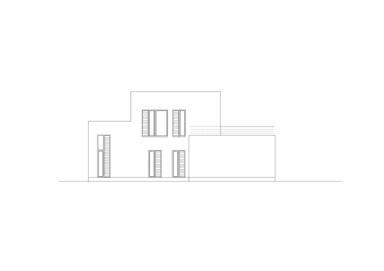 Elewacja lewa w projekcie domu Charyzmatyczny D17