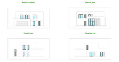 Elewacje projektu domu Charyzmatyczny D17 wariant