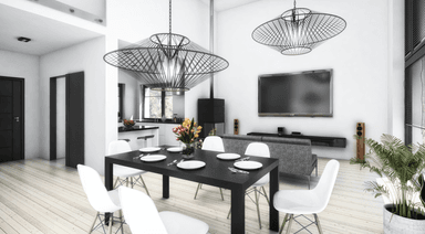 Jadalnia w projekcie domu Dynamiczny D22