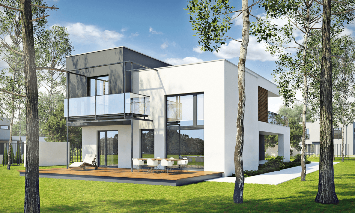 Wizualizacja projektu domu Dynamiczny D22