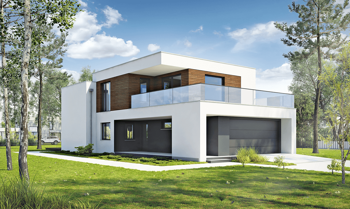 Wizualizacja domu Dynamiczny D22