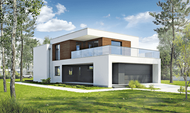 Wizualizacja domu Dynamiczny D22