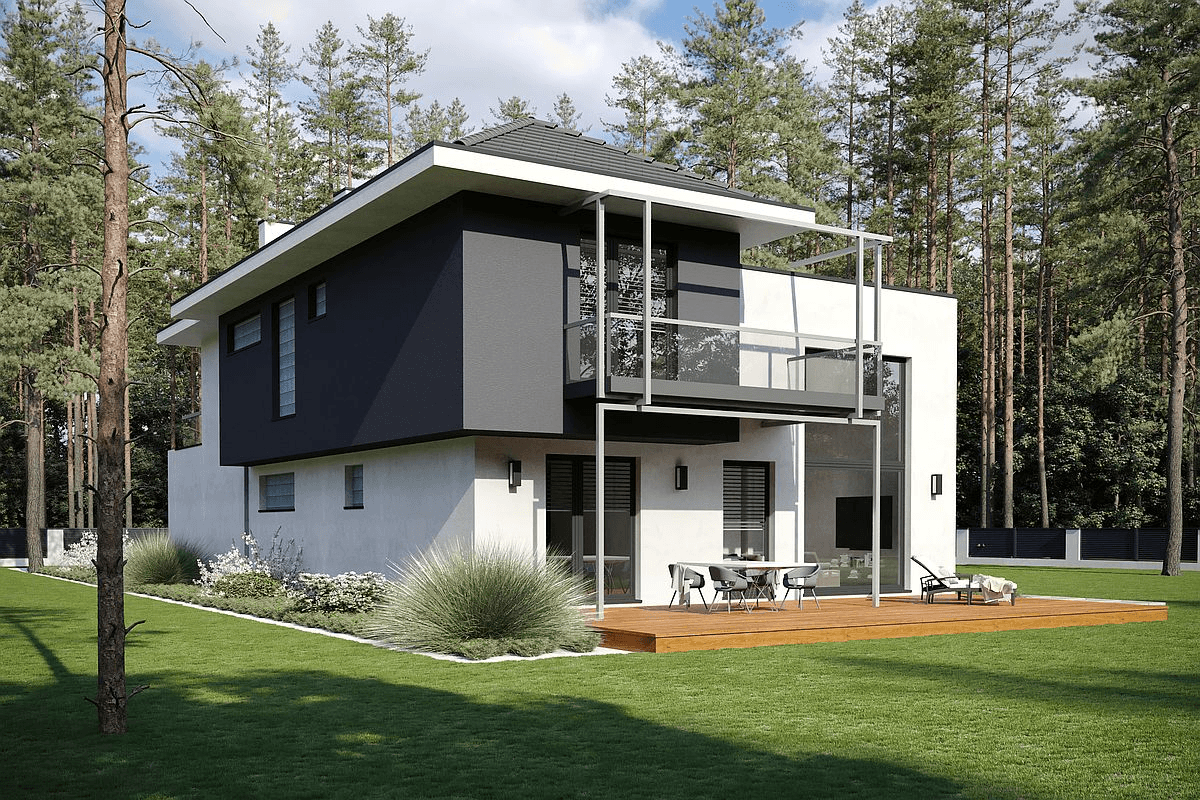 Dom piętrowy Dynamiczny D22 wariant 1