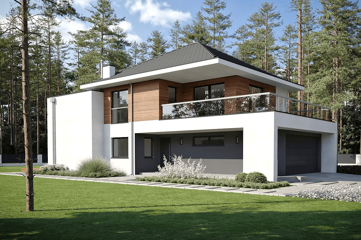 Projekt domu Piętrowego Dynamiczny D22 wariant I