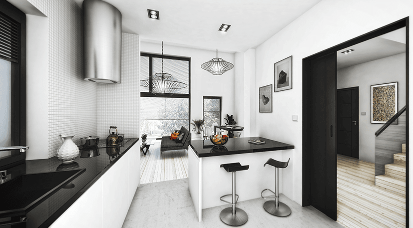 Wizualizacja domu piętrowego Dynamiczny D22 wariant 1