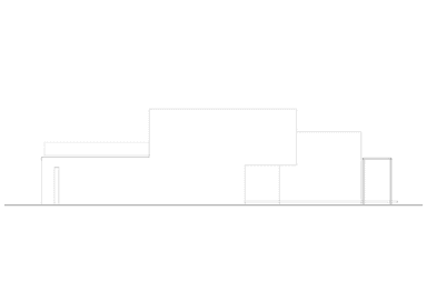 Elewacja prawa w projekcie domu Elastyczny D26