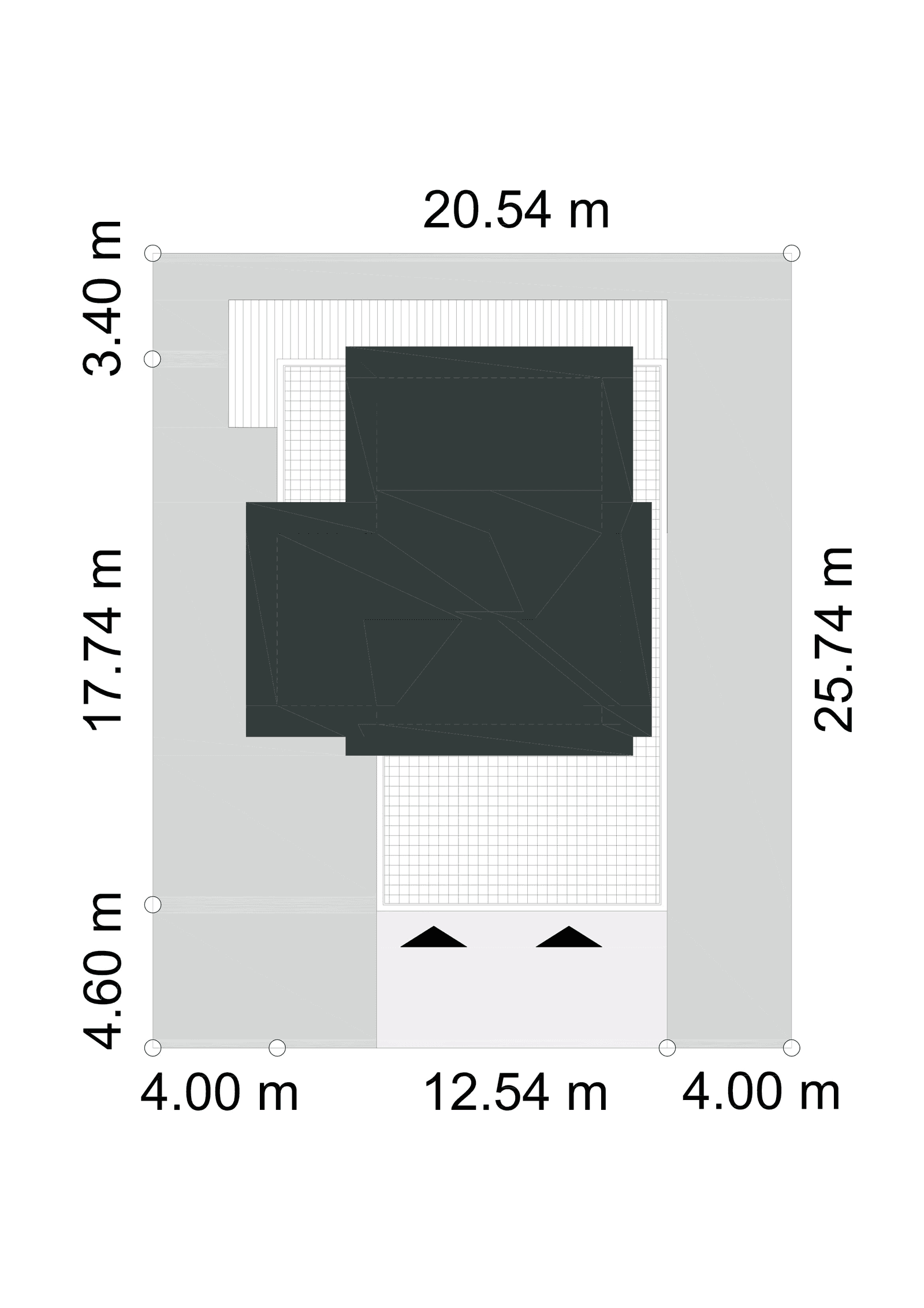 Usytuowanie na działce domu Klasyczny D33