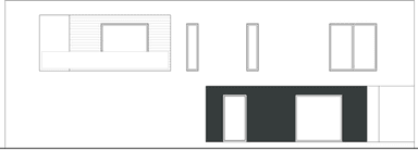Elewacja prawa w projekcie domu Kubiczny D30