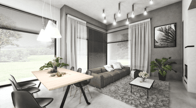 Wnętrze domu piętrowego Kubiczny D30