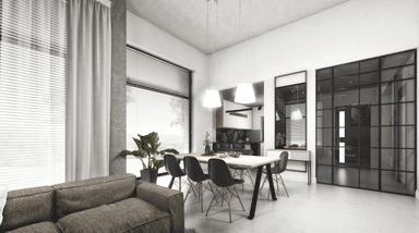 Piękny wnętrze domu Kubiczny D30 wariant I