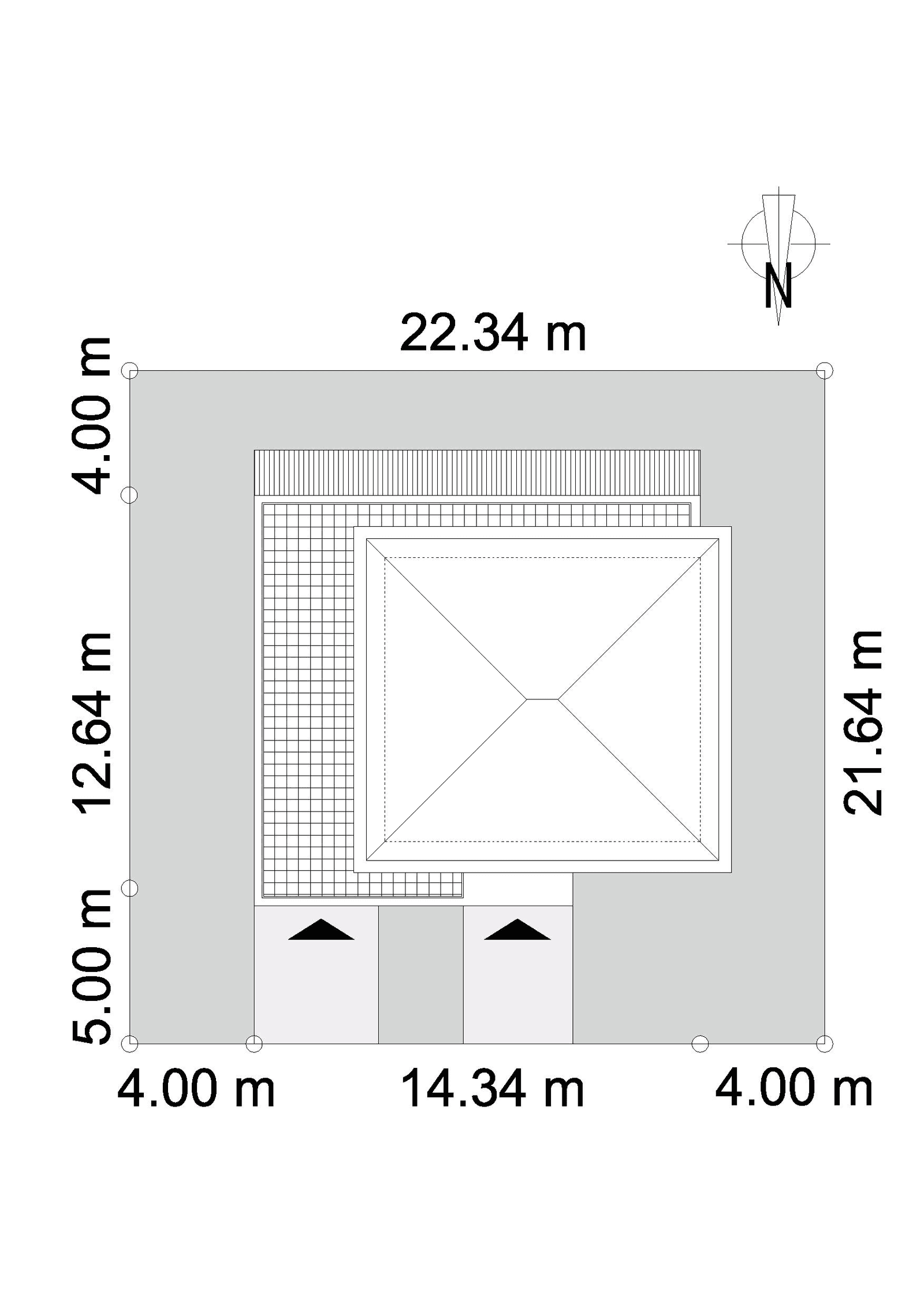 Usytuowanie domu Modny D36 na działce