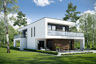 Widok domu projektu domu Przestronny D40