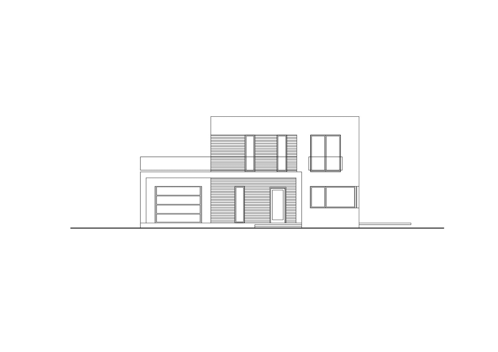 Elewacja frontowa projektu domu Przytulny D25