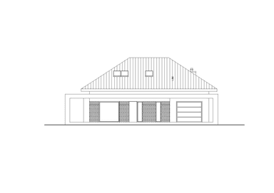 Elewacja frontowa projektu domu Stylowy D47