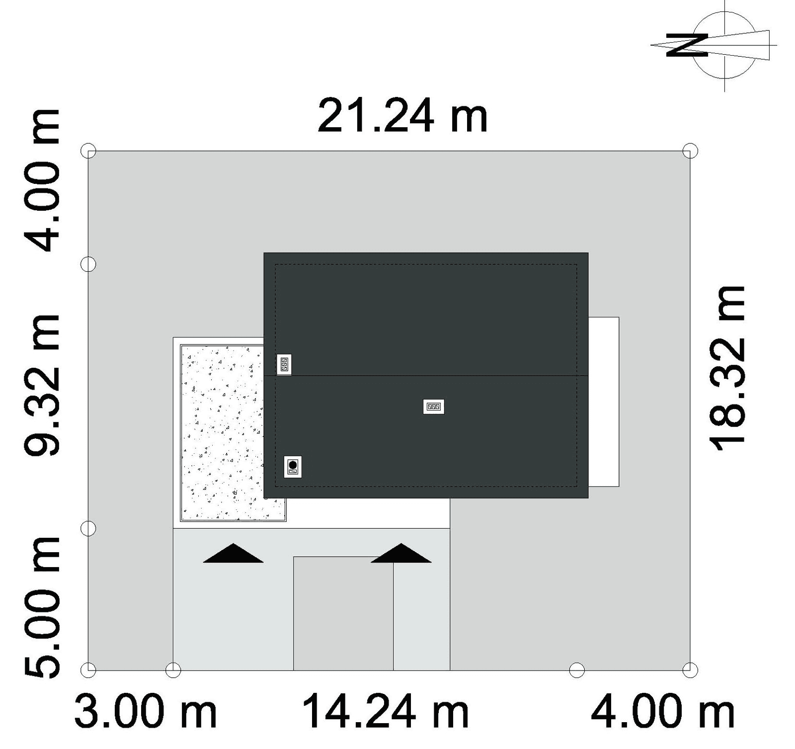 Usytuowanie domu Uroczy D44 na działce