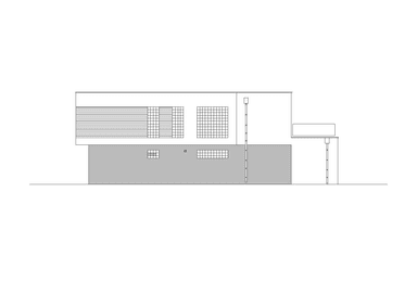 Elewacja boczna projektu domu Wyrazisty D46