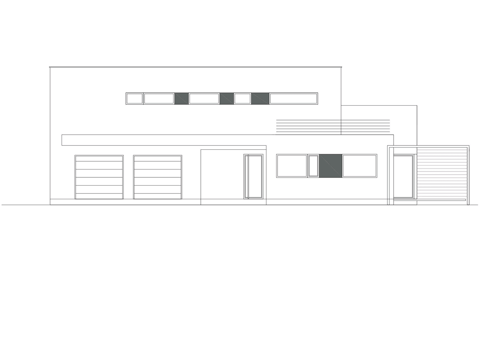 Elewacja frontowa projektu domu Zorganizowany D14