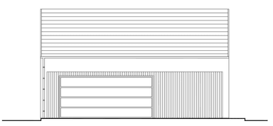 Elewacja frontowa projektu garażu BK-10