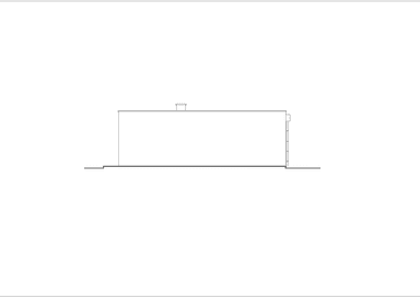Elewacja tylna projektu garażu BK-5