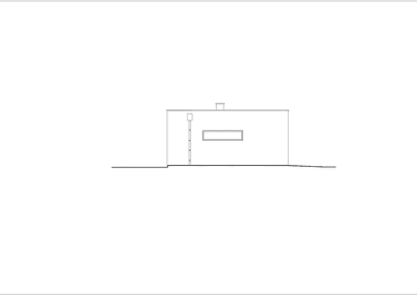 Elewacja lewa projektu garażu BK-5