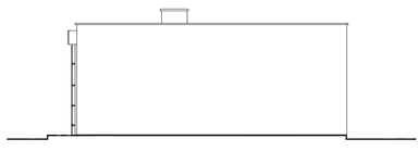 Elewacja tylna projektu garażu BK-8