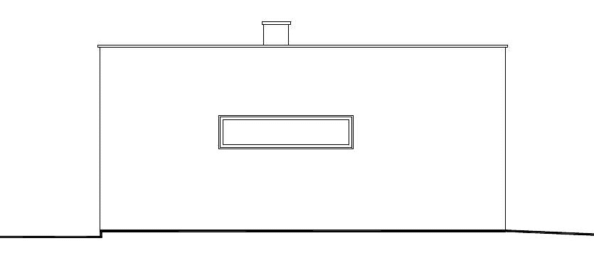 Elewacja lewa projektu garażu BK-8