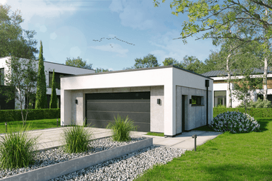 Wizualizacja projektu garażu BK-8