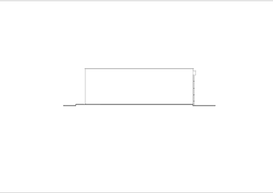 Elewacja tylna projektu garażu BK-9