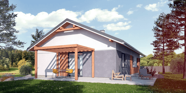 Wizualizacja domu jednorodzinnego Basicus I