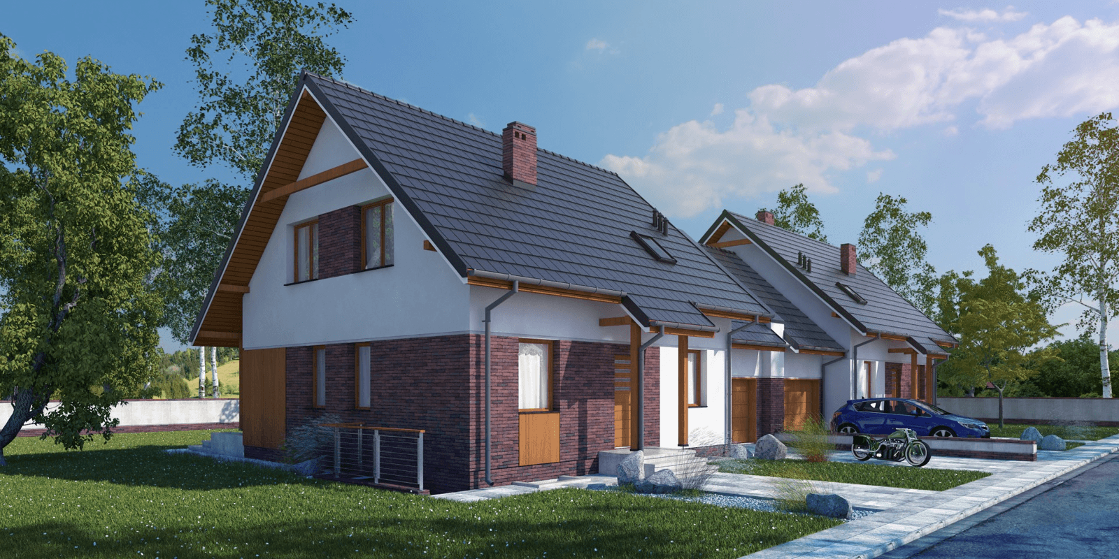 Wizualizacja domu jednorodzinnego Duplicatus II PG1