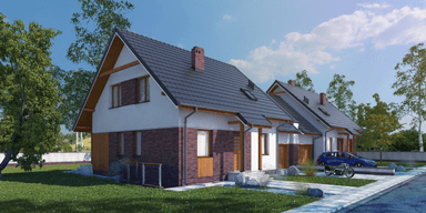 Wizualizacja domu jednorodzinnego Duplicatus II PG1